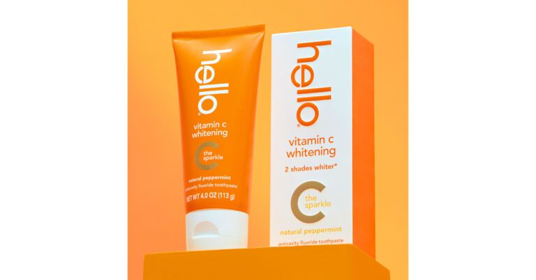 Hello® Launches Whitening Toothpaste With Vitamin C For A Brighter